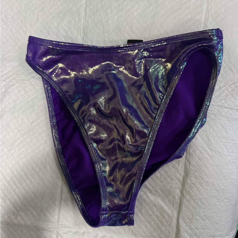 Shimmering Purple Bikini Bottom
